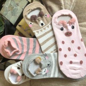 5 pairs ankle socks / no show socks